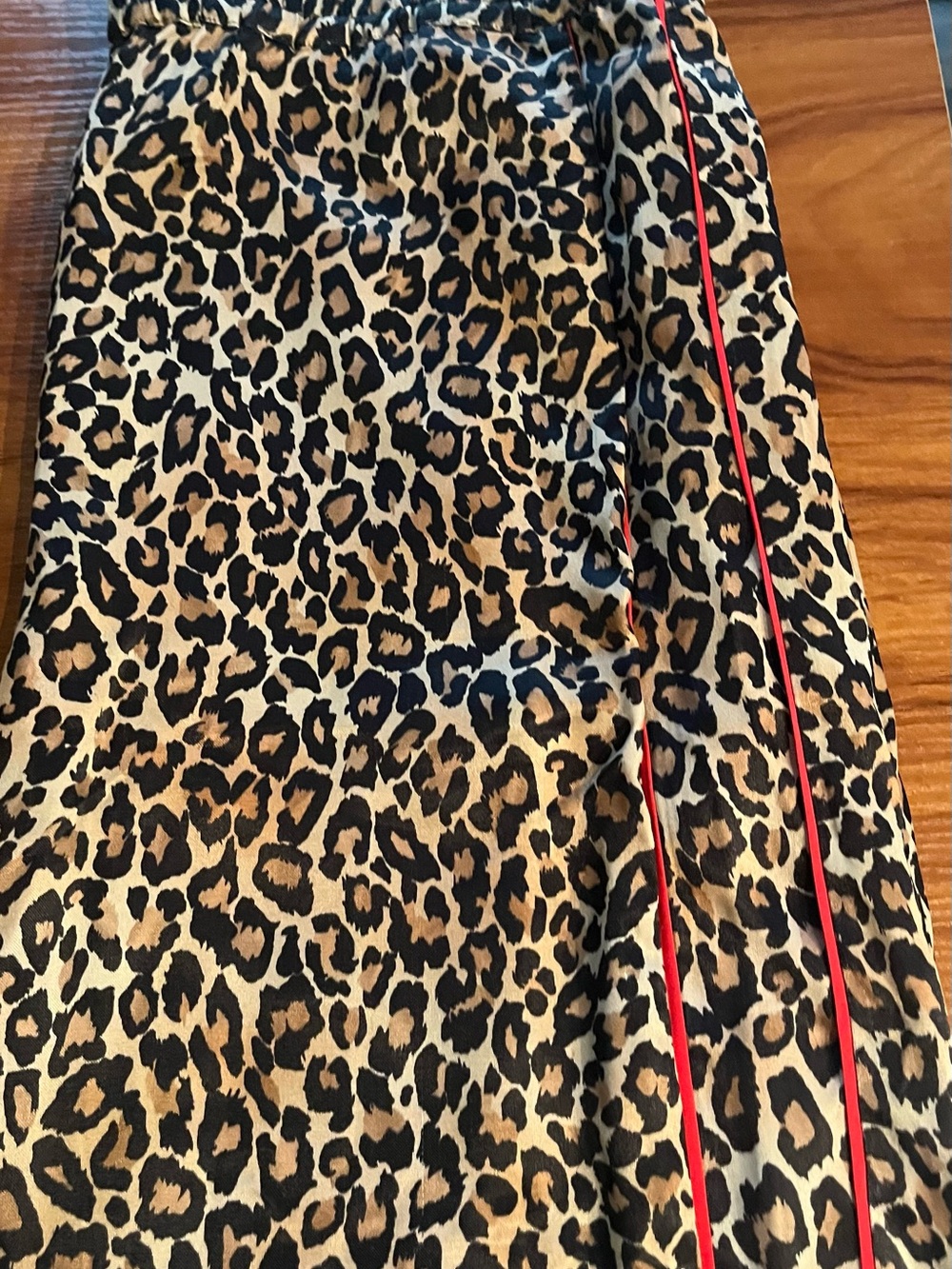 Anthropologie Brown Leopard-Print Wide-Leg Pants - Picture 6 of 6
